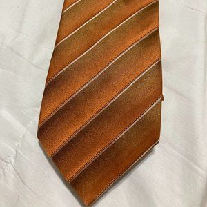 BOSS - Hugo Boss Silk - Orange Stripe Tie